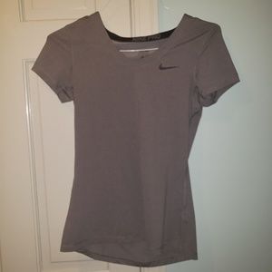 Nike pro gray top size medium